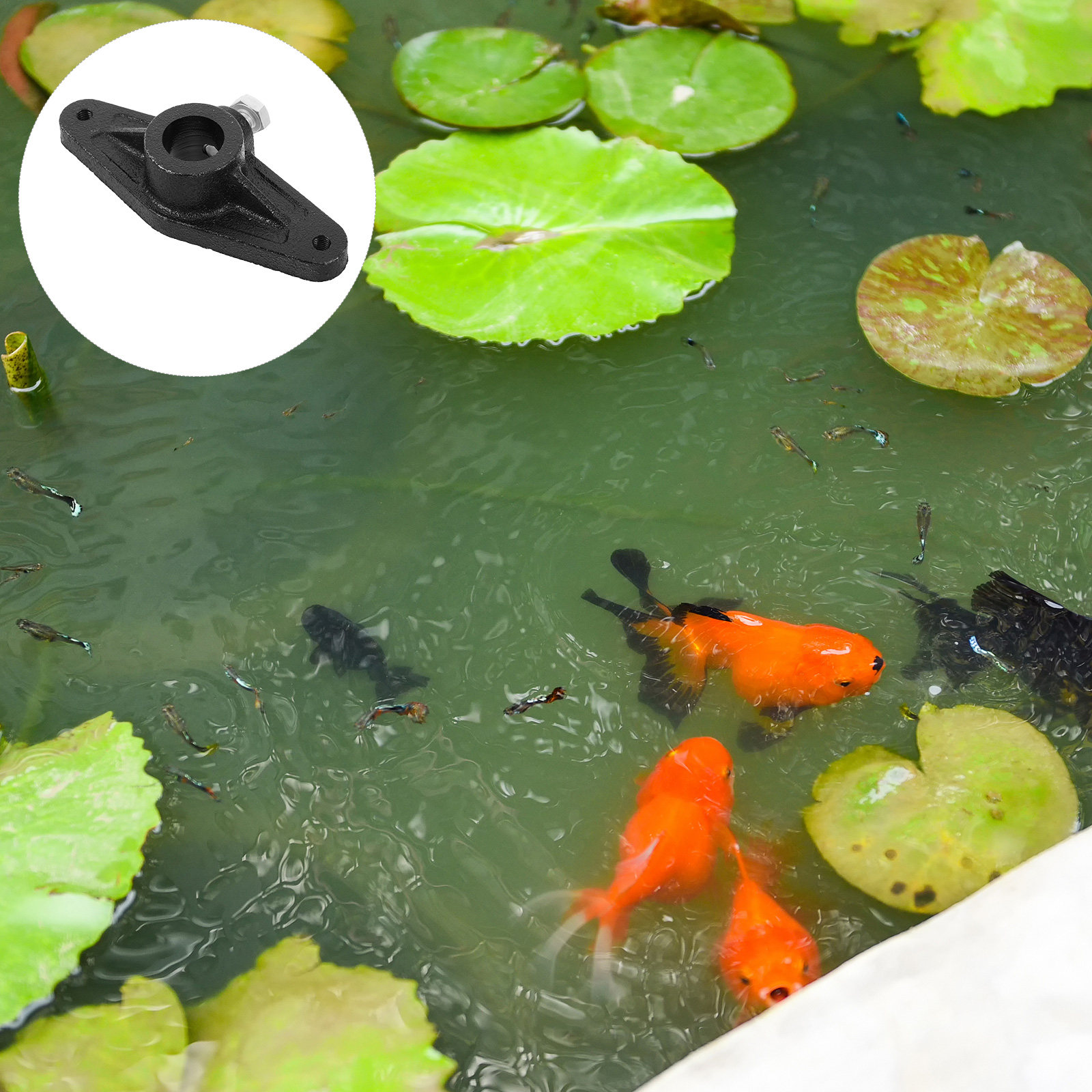 Fish Pond Aerator - Czarna rączka do kołowrotka wędkarskiego, zamiennik