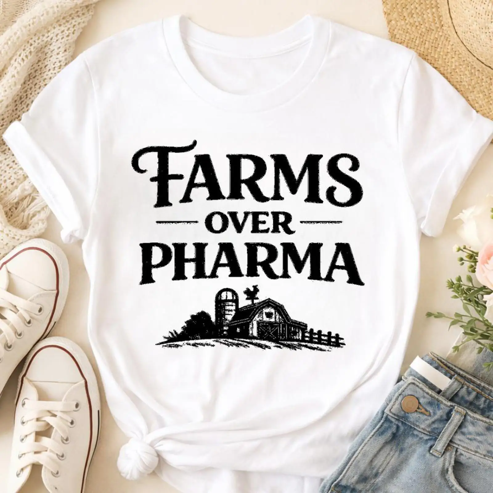 Sustainable Agriculture/Farming - Koszulka Farms Over Pharma - Odbudowa