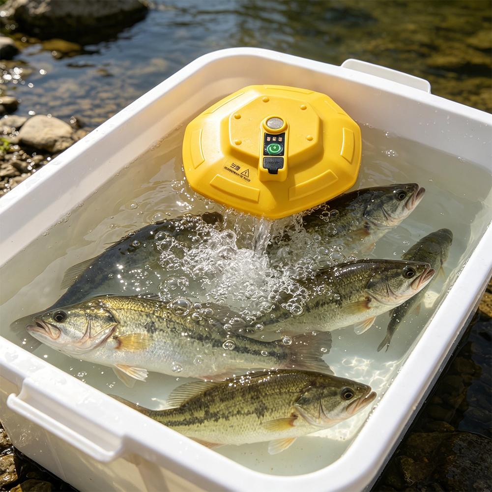 Bezprzewodowa, ładowalna pompa – Fish Pond Aerator recenzja i cena