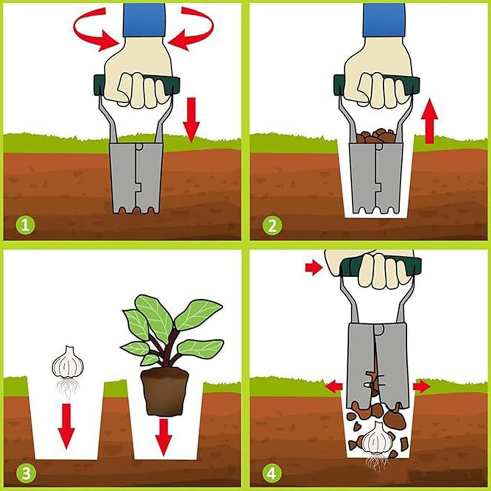 Przyrząd do sadzenia sadzonek  – Vegetable Transplanter recenzja i cena